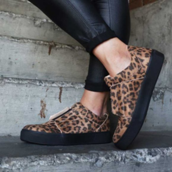 Leopard Print Sneakers - Picture 1 of 4